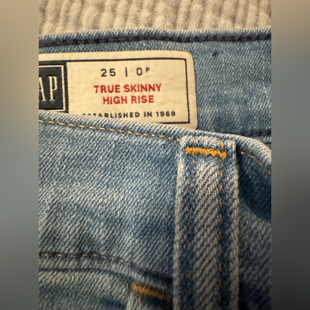 GAP True Skinny High Rise Jeans - Denim Blue